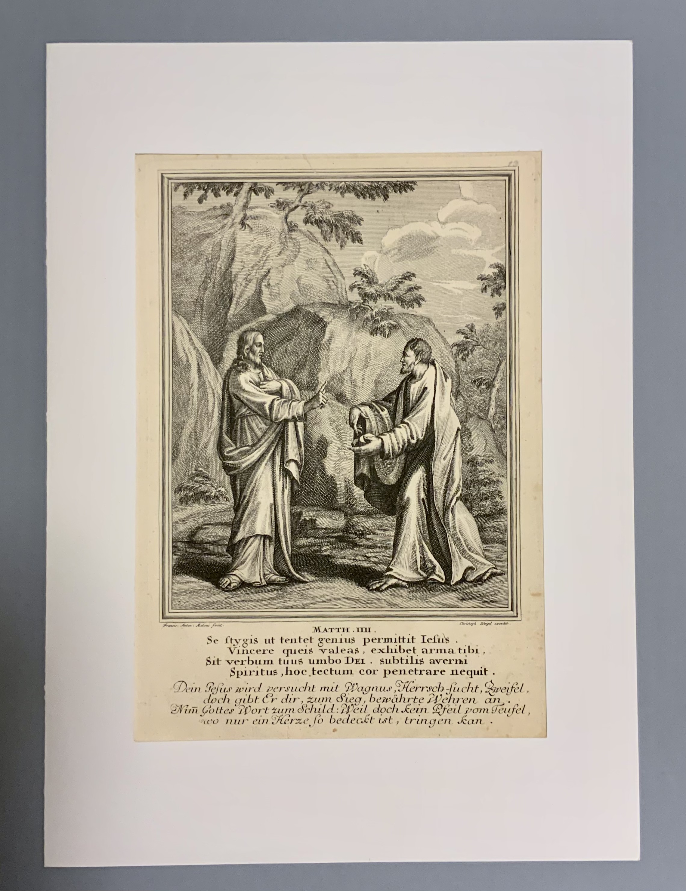 Mediryt - Historiae celebriores  Veteris /Novi/ Testamenti, Matth. IIII.
